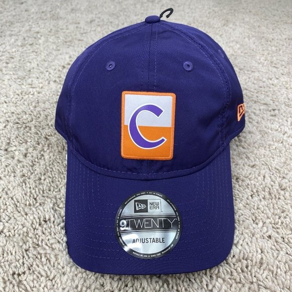 Clemson Tigers NCAA New Era 9TWENTY Hat Purple Contrast Patch Adjustable Cap NWT - Picture 2 of 8